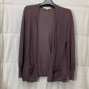 Loft Ann Taylor Dusty Lilac Cardigan sz MP